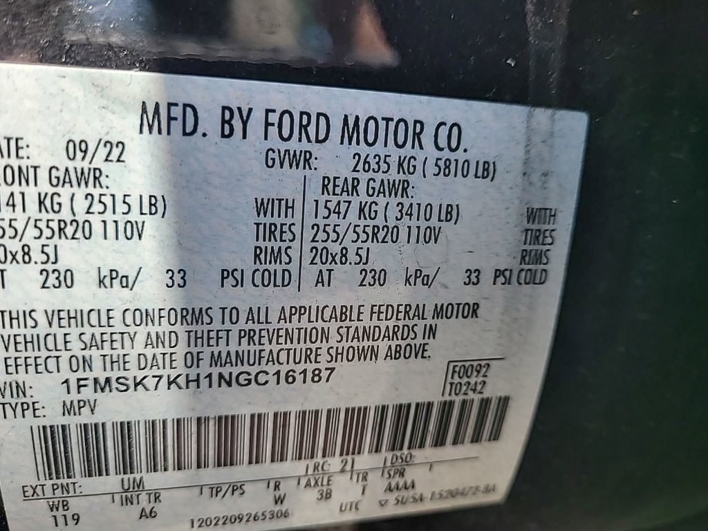 Used 2022 Ford Explorer ST-Line w/ Class IV Trailer Tow Package RWD image 17