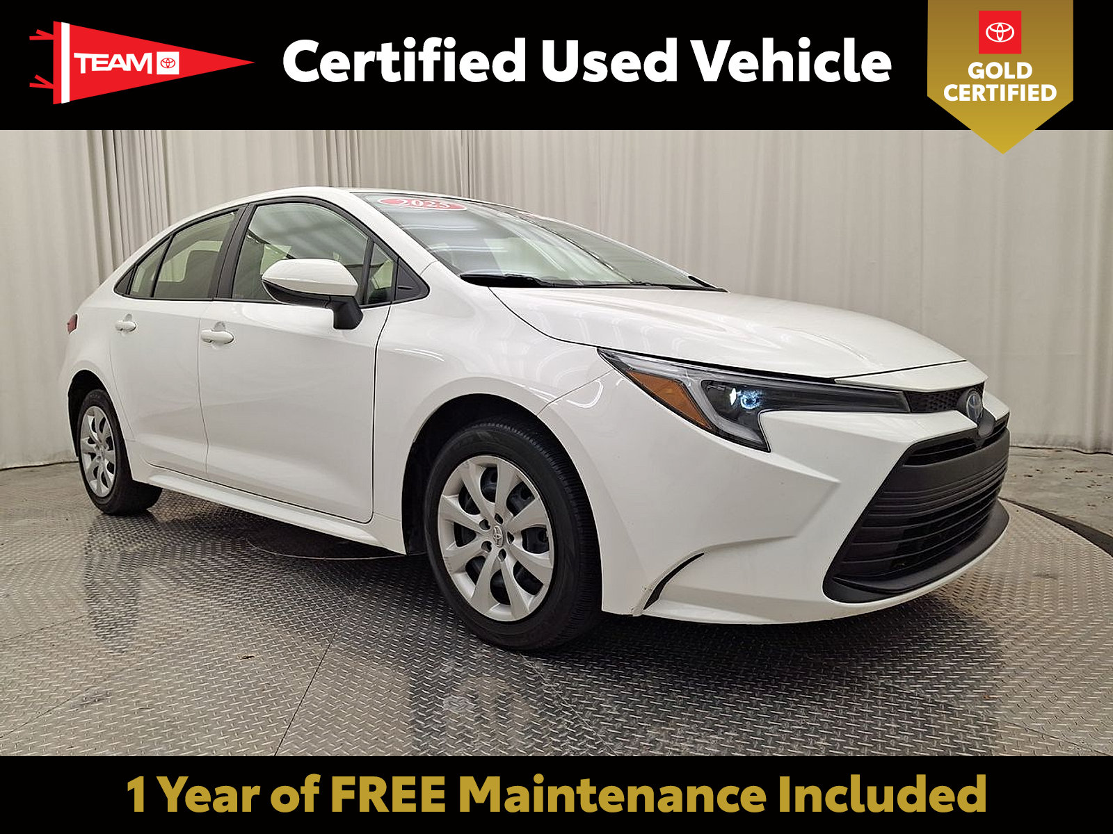 Certified 2025 Toyota Corolla LE FWD image 1