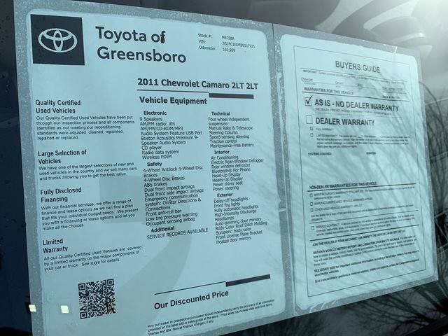 Used 2011 Chevrolet Camaro LT w/ RS Package image 31