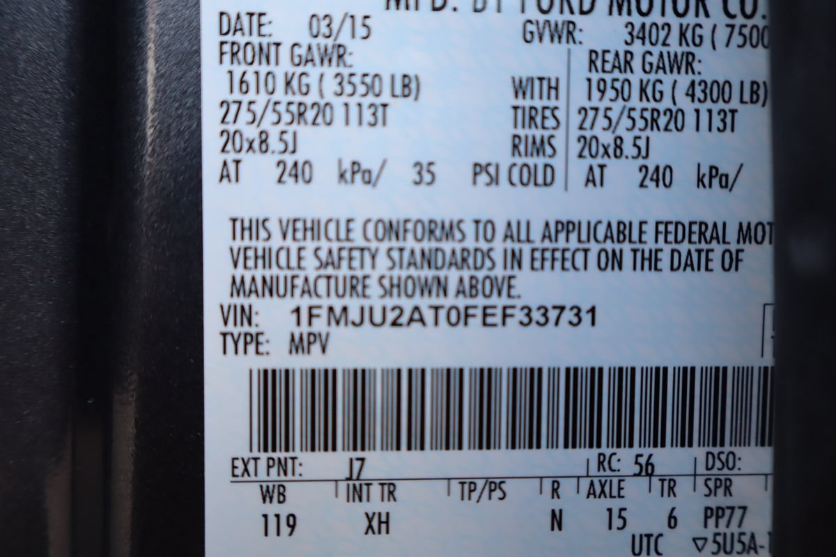 Used 2015 Ford Expedition Limited w/ Equipment Group 301A AWD/4WD image 48
