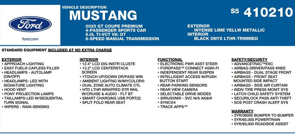 Used 2025 Ford Mustang GT Premium RWD image 16