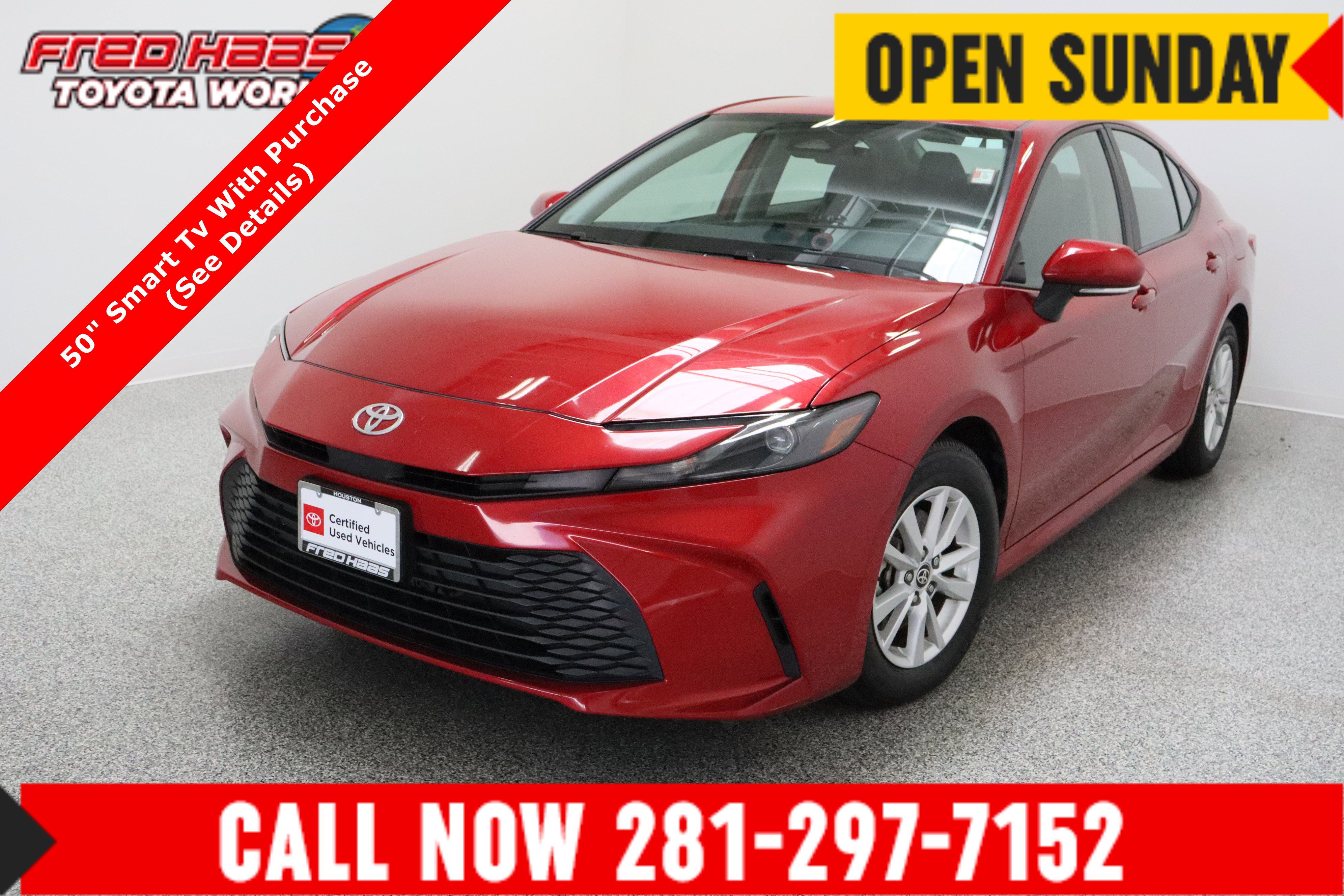 Certified 2025 Toyota Camry LE FWD image 1