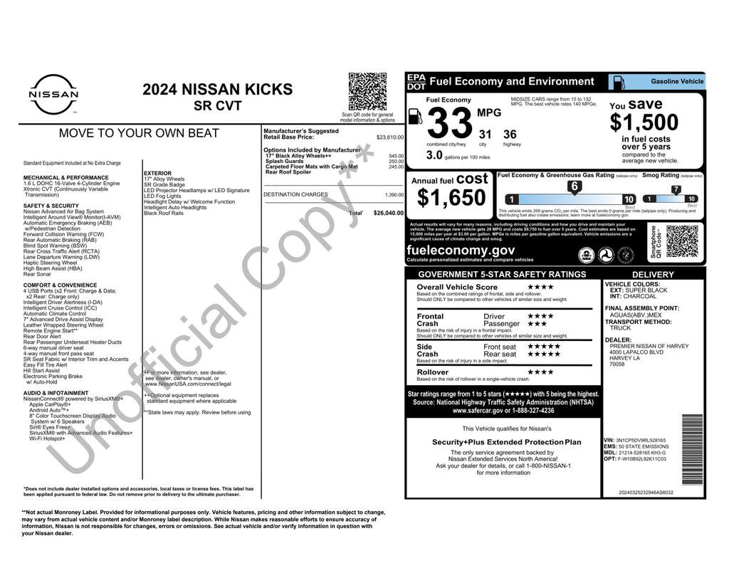 Certified 2024 Nissan Kicks SR image 28