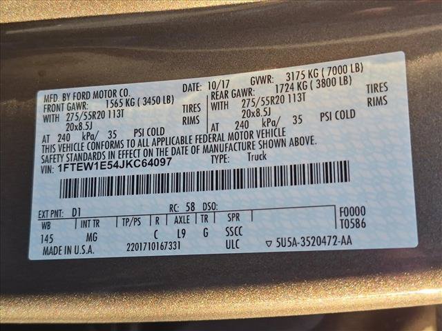 Used 2018 Ford F150 XLT w/ Equipment Group 302A Luxury AWD/4WD image 15