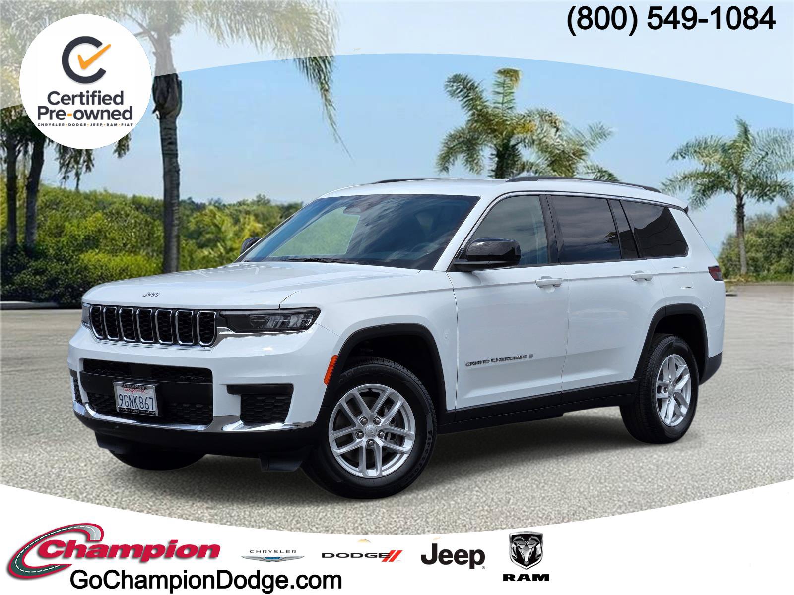 Certified 2023 Jeep Grand Cherokee L Laredo w/ Luxury Tech Group I