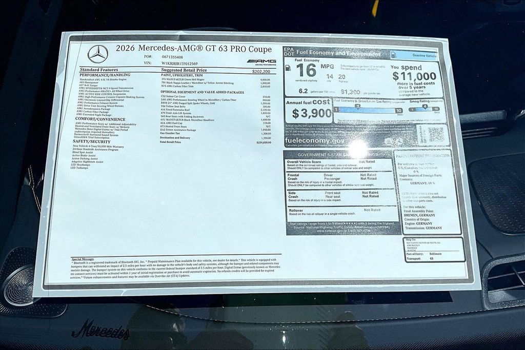 New 2026 Mercedes-Benz AMG GT 63 image 14