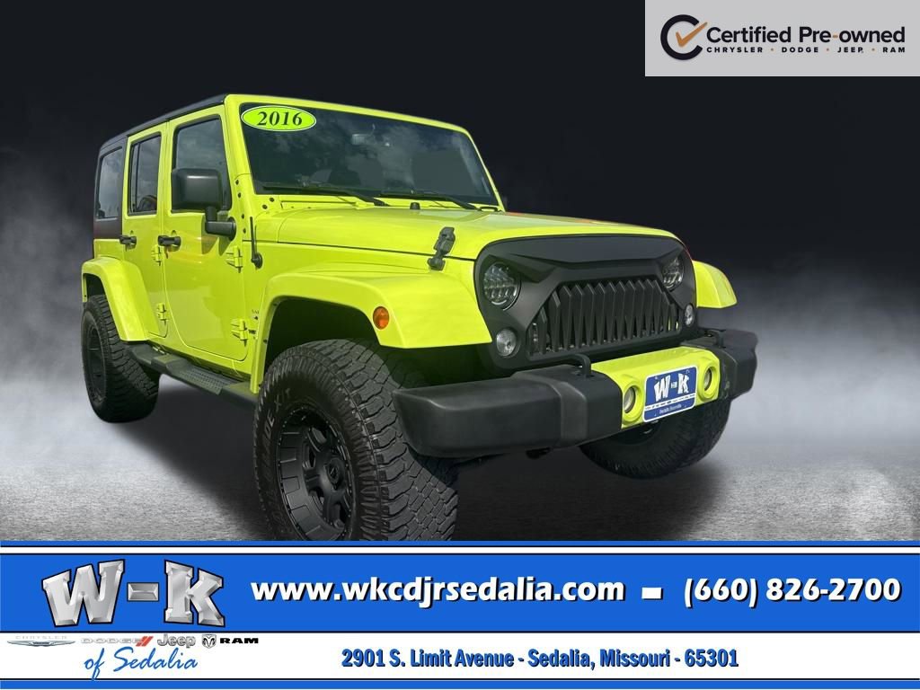 Certified 2016 Jeep Wrangler Unlimited Sahara w/ Connectivity Group image 1
