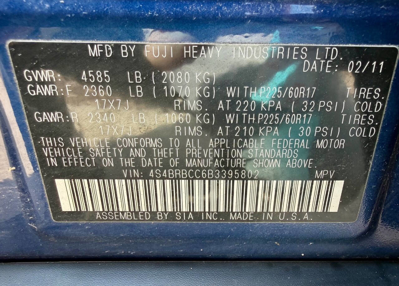 Used 2011 Subaru Outback 2.5i Premium AWD/4WD image 81