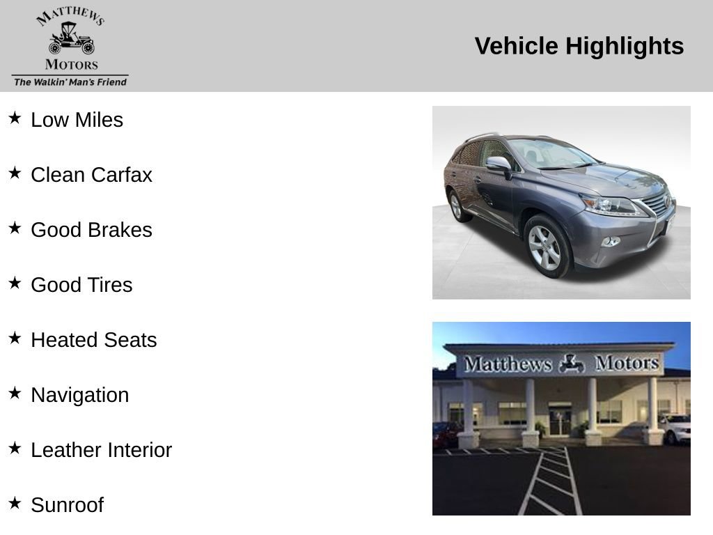 Used 2013 Lexus RX 350 AWD w/ Navigation Pkg image 11