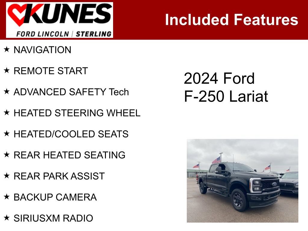 Used 2024 Ford F250 Lariat w/ Sport Appearance Package image 2