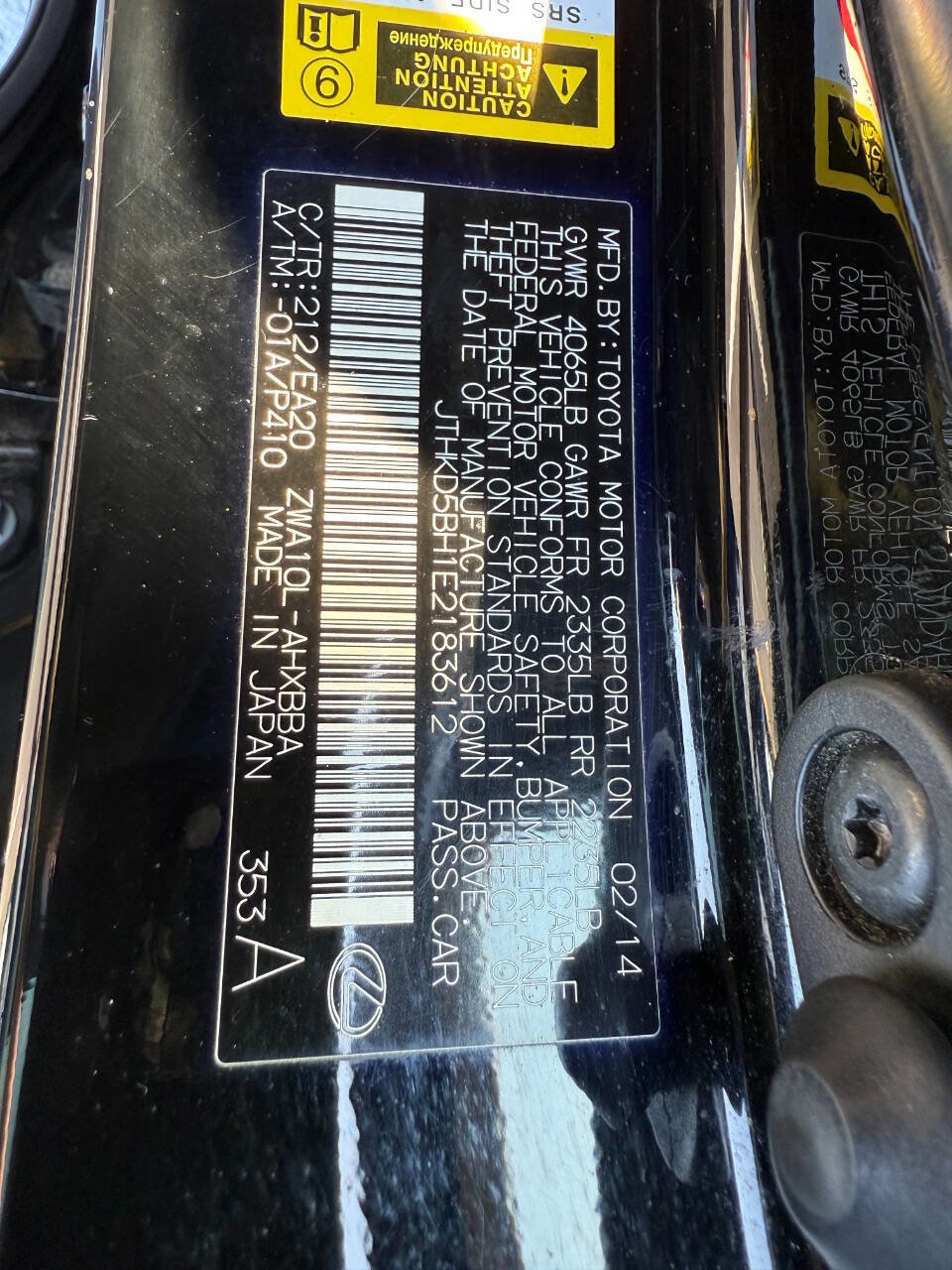 Used 2014 Lexus CT 200h image 25