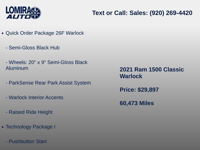 Used 2021 RAM 1500 Classic Warlock AWD/4WD image 12