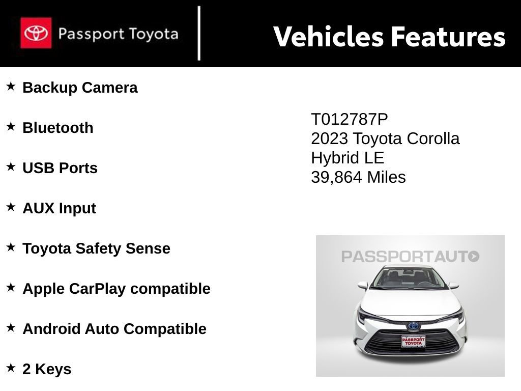 Used 2023 Toyota Corolla LE image 9