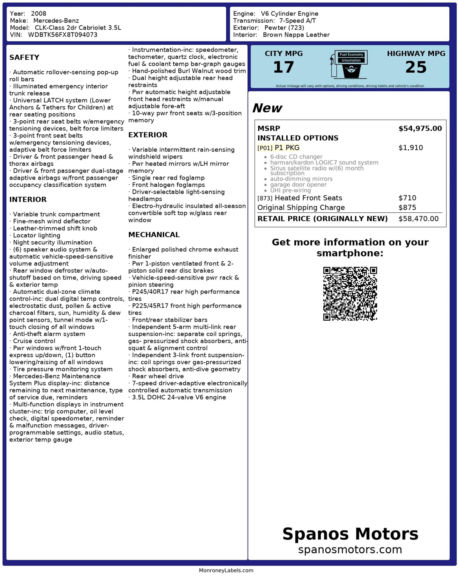 Used 2008 Mercedes-Benz CLK 350 Cabriolet image 3