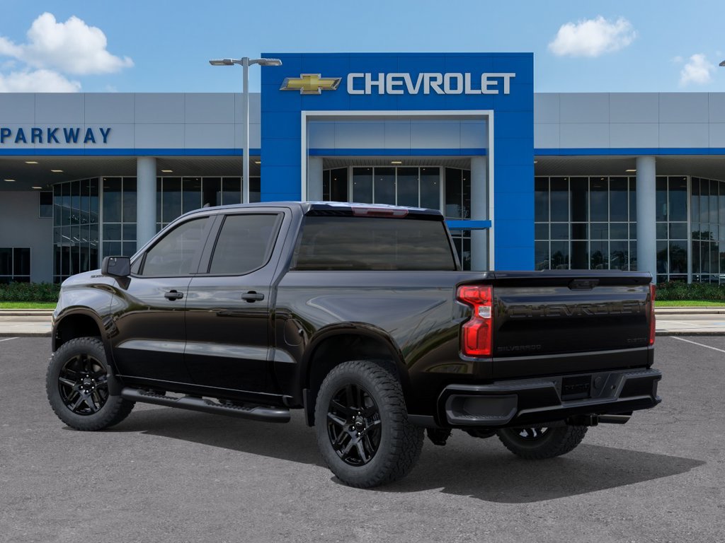 New 2026 Chevrolet Silverado 1500 Custom w/ Turbomax Blackout Package RWD image 3