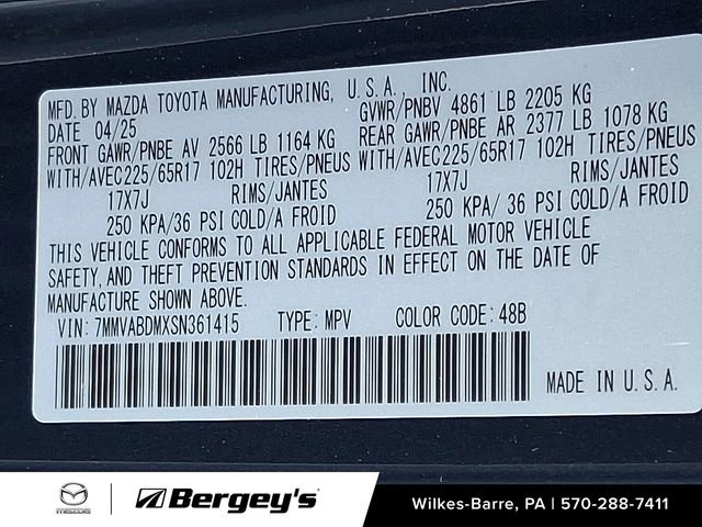 Used 2025 MAZDA CX-50 AWD 2.5 S w/ Cargo Package image 21