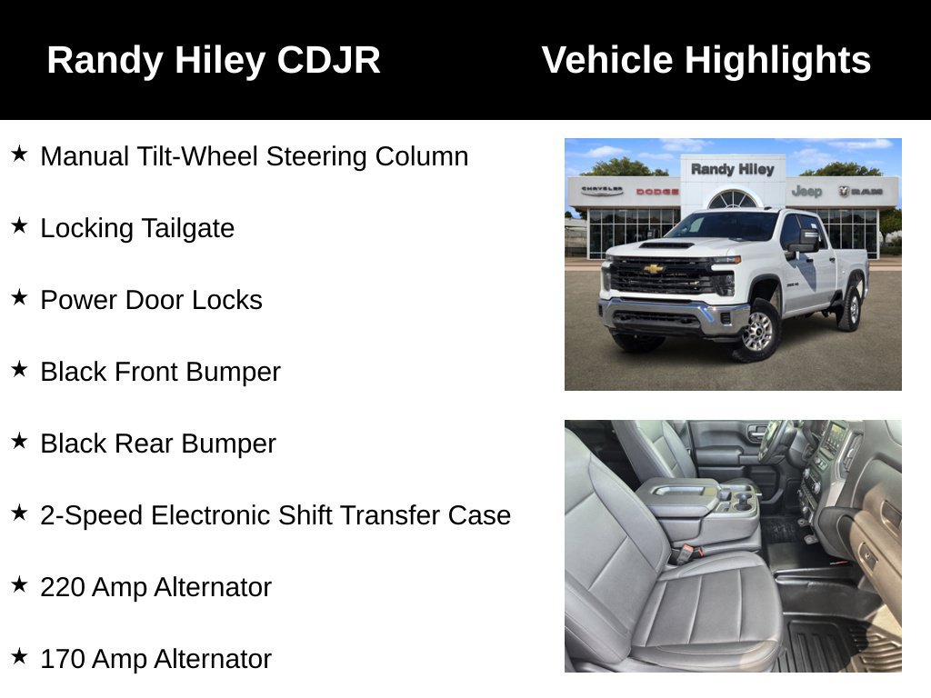 Used 2024 Chevrolet Silverado 2500 W/T w/ WT Fleet Convenience Package AWD/4WD image 10
