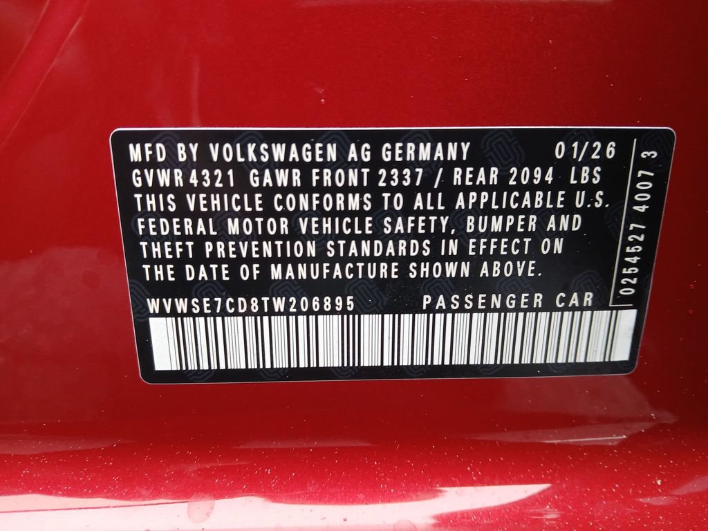 New 2026 Volkswagen GTI SE FWD image 30