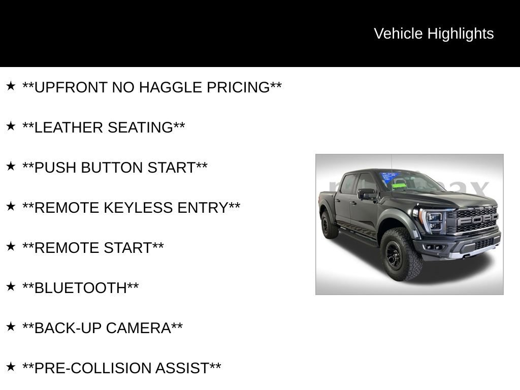 Certified 2021 Ford F150 Raptor w/ Equipment Group 801A High image 12