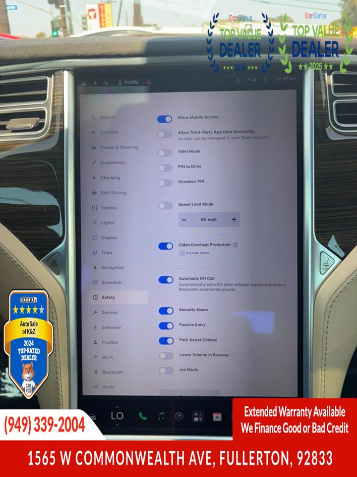 Used 2015 Tesla Model S 85 RWD image 5