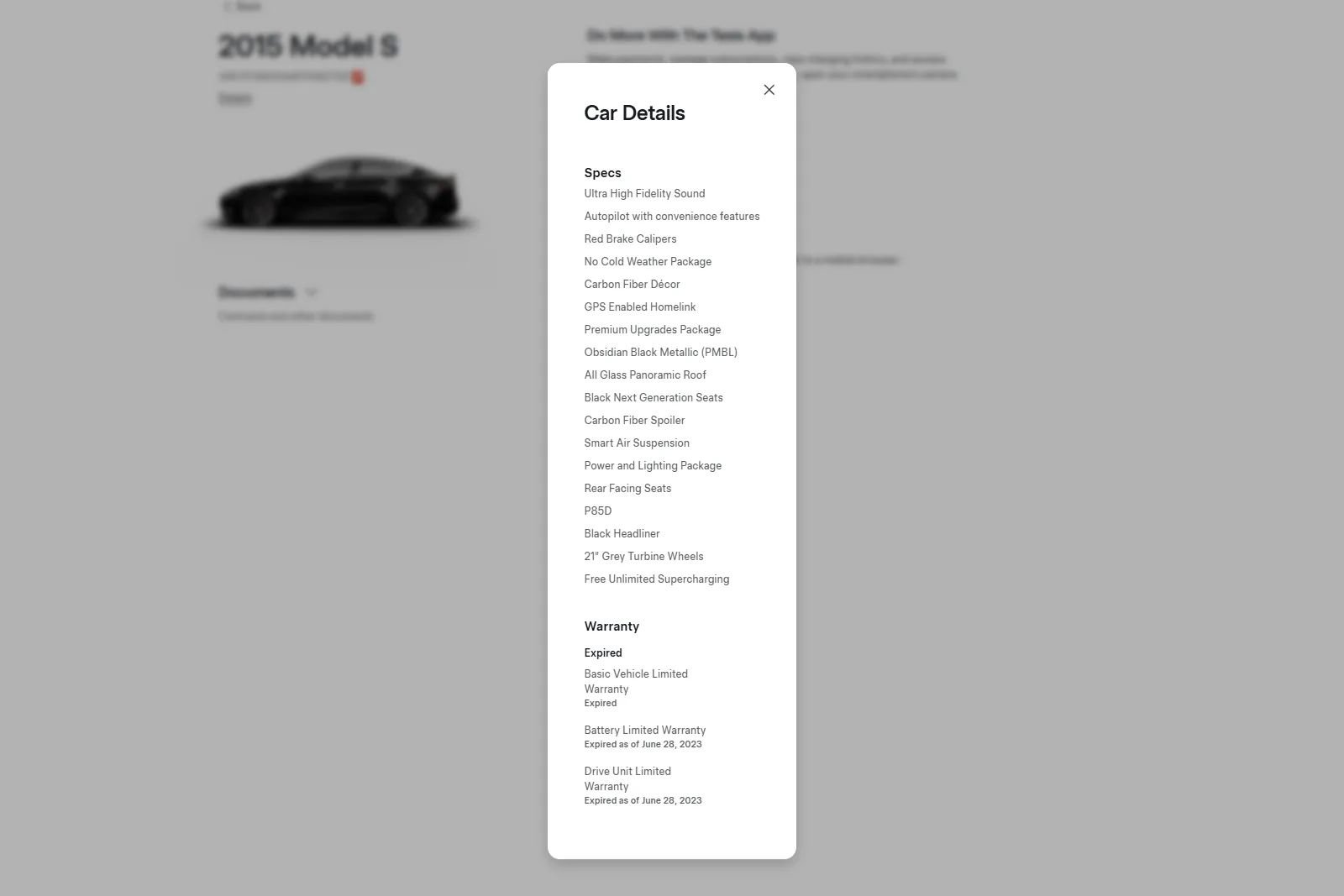 Used 2015 Tesla Model S P85D AWD/4WD image 3