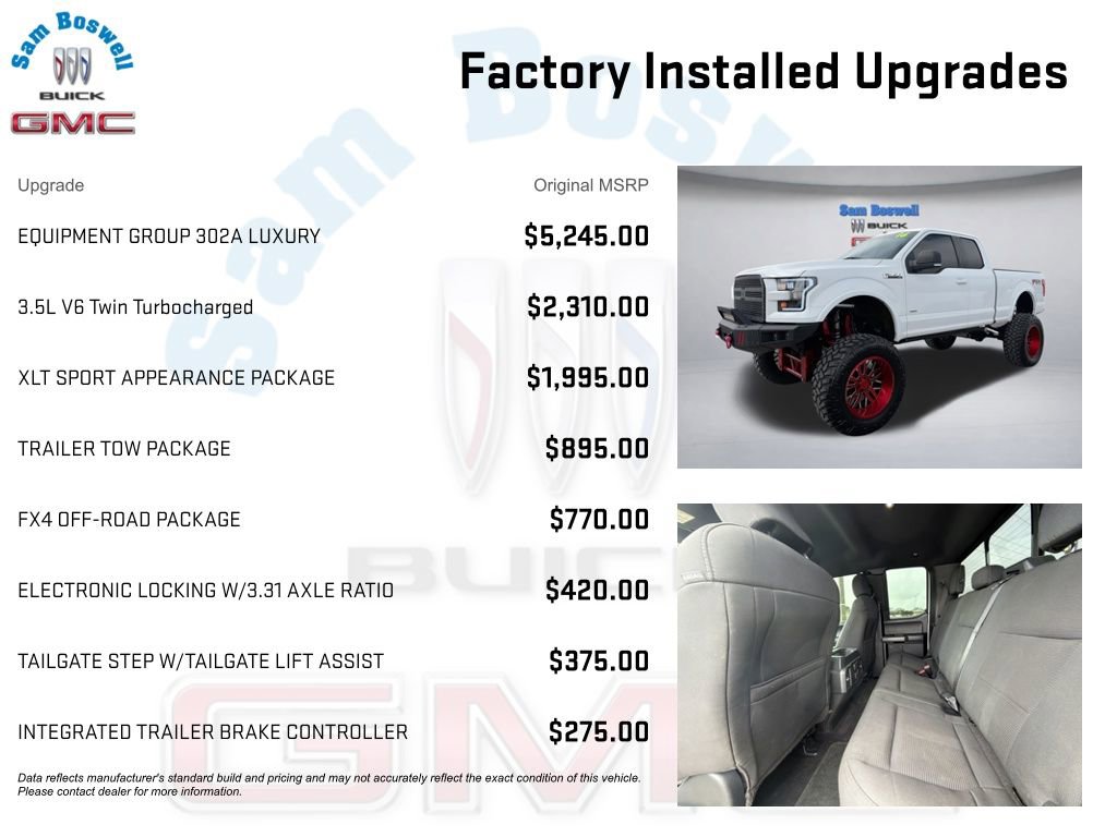 Used 2016 Ford F150 XLT w/ Equipment Group 302A Luxury image 3