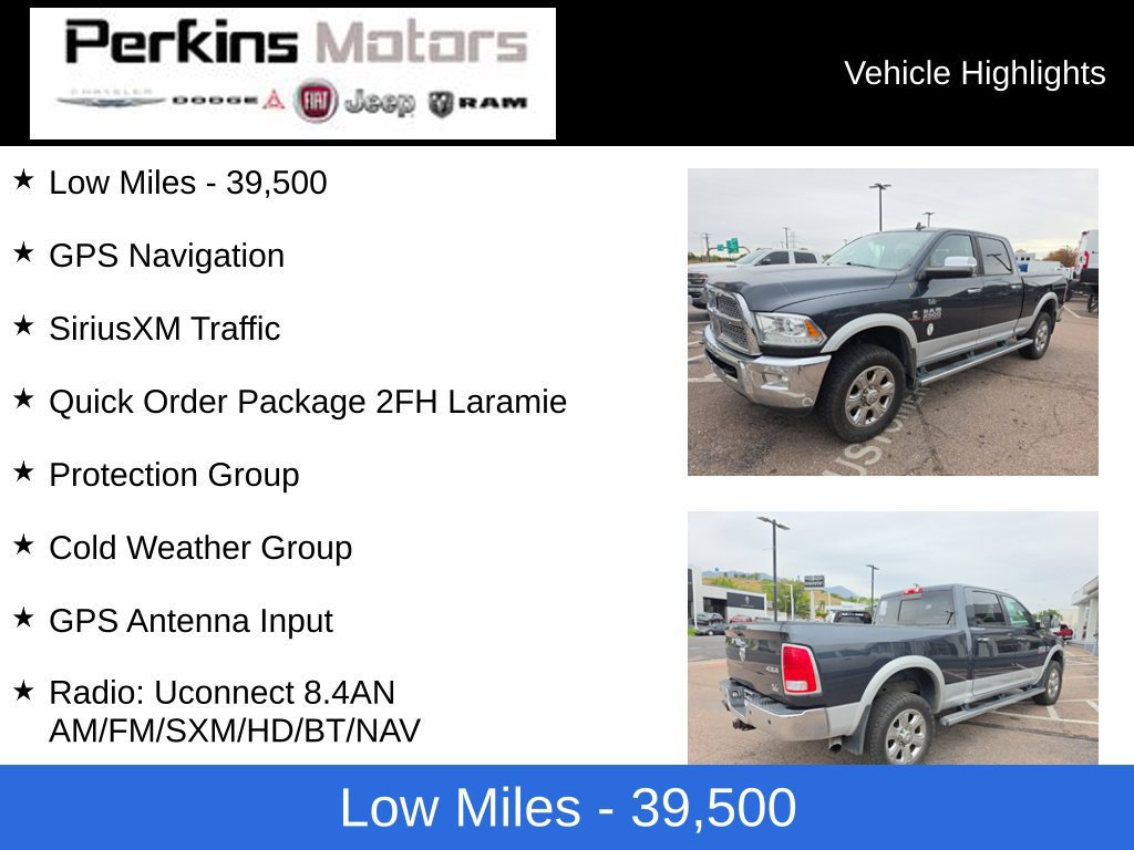 Used 2015 RAM 2500 Laramie w/ Convenience Group