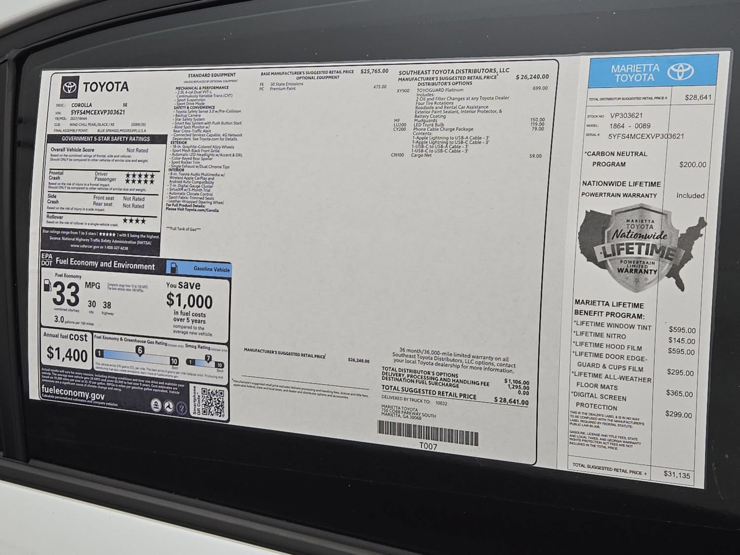 New 2027 Toyota Corolla SE FWD image 32
