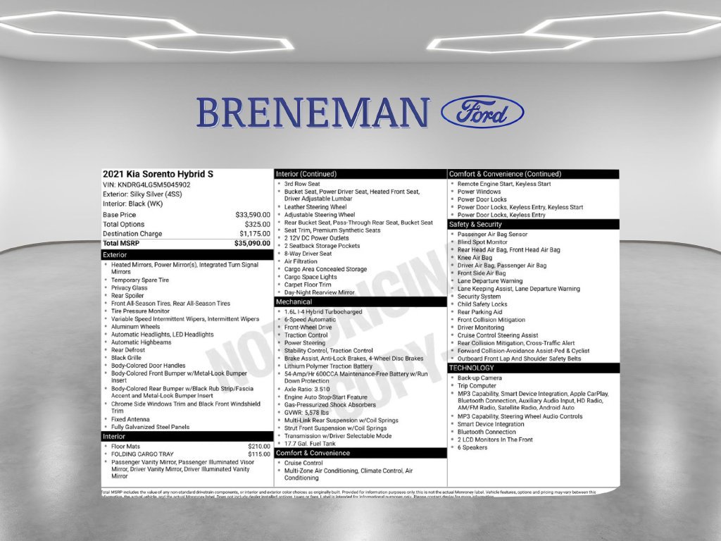 Used 2021 Kia Sorento S FWD image 2