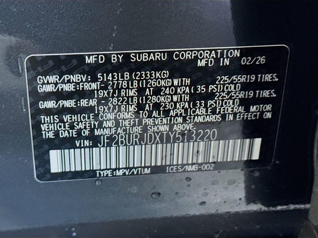 New 2026 Subaru Outback Touring XT image 31