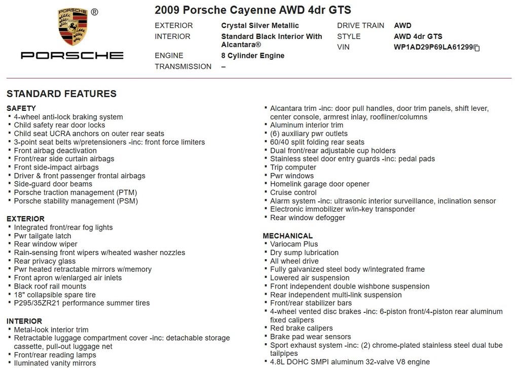 Used 2009 Porsche Cayenne GTS AWD/4WD image 18