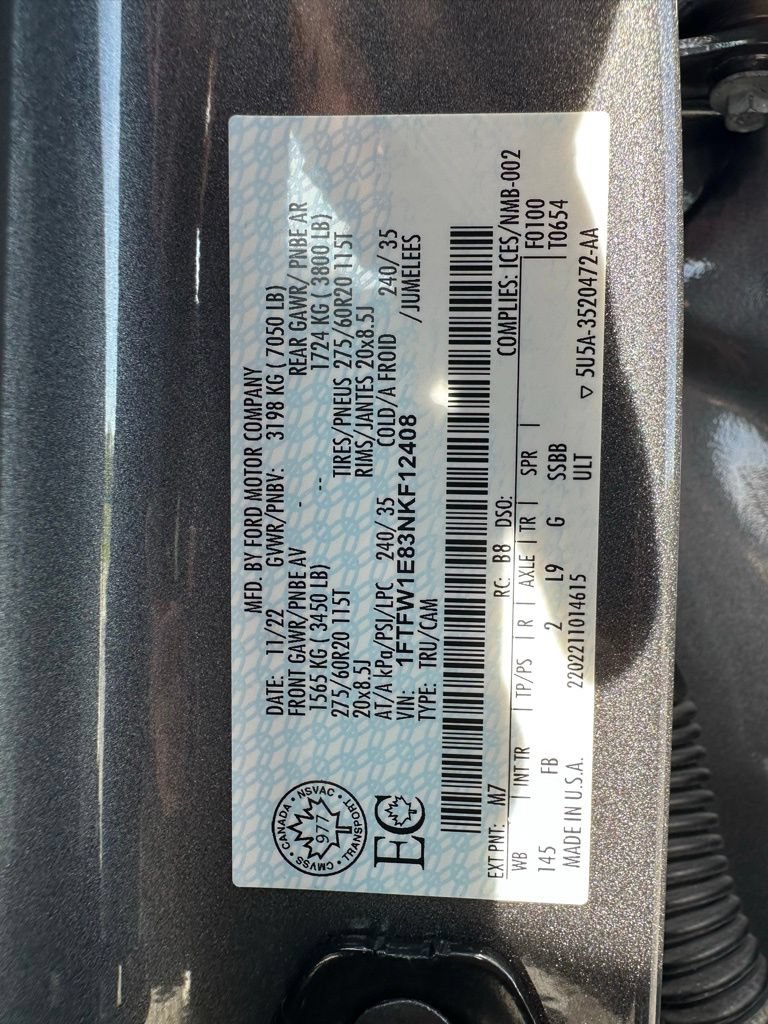 Used 2022 Ford F150 XLT w/ Equipment Group 302A High AWD/4WD image 28
