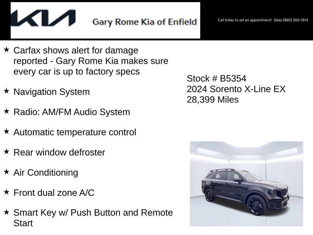 Certified 2024 Kia Sorento X-Line EX AWD/4WD image 14