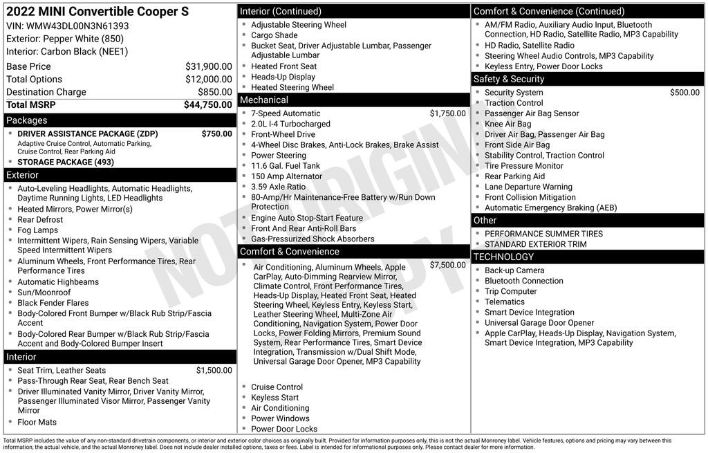 Certified 2022 MINI Cooper S w/ Driver Assistance Package image 12