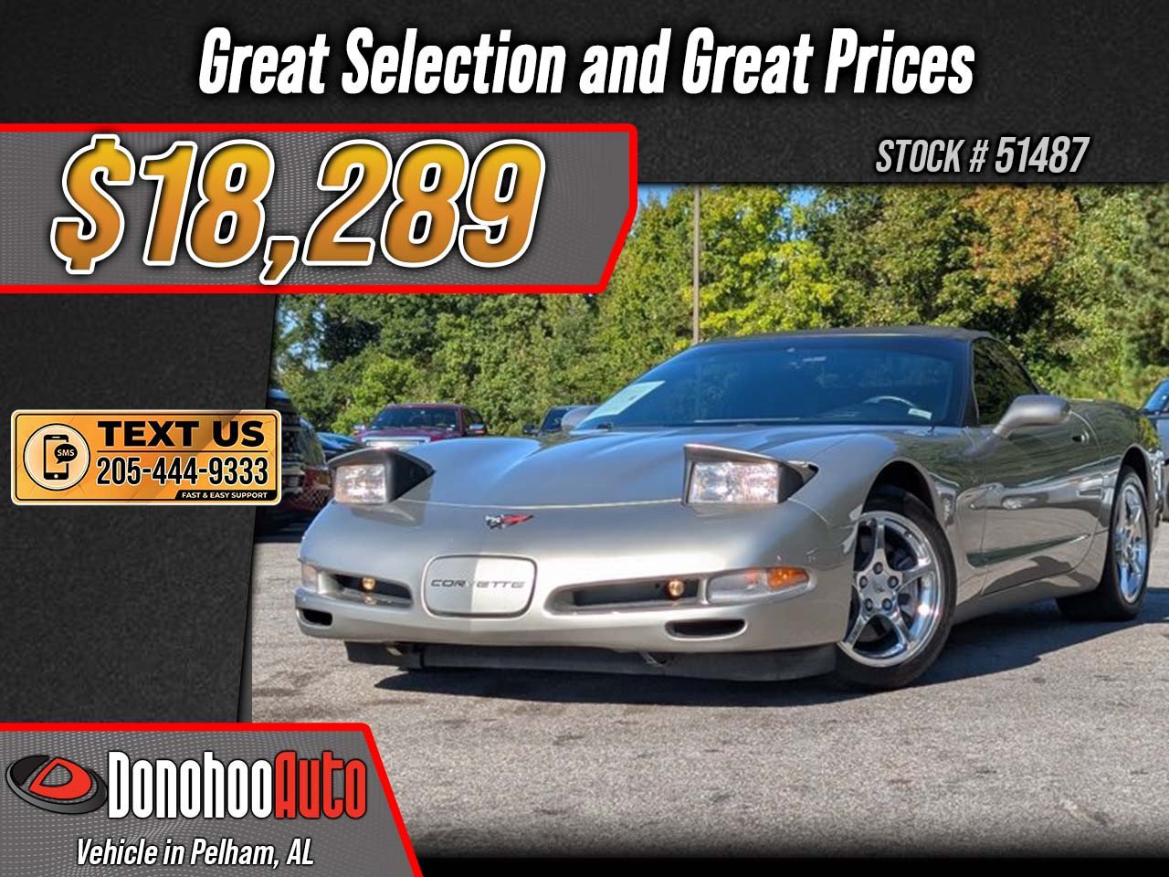 Used 2000 Chevrolet Corvette Convertible w/ Performance Handling Pkg RWD image 1