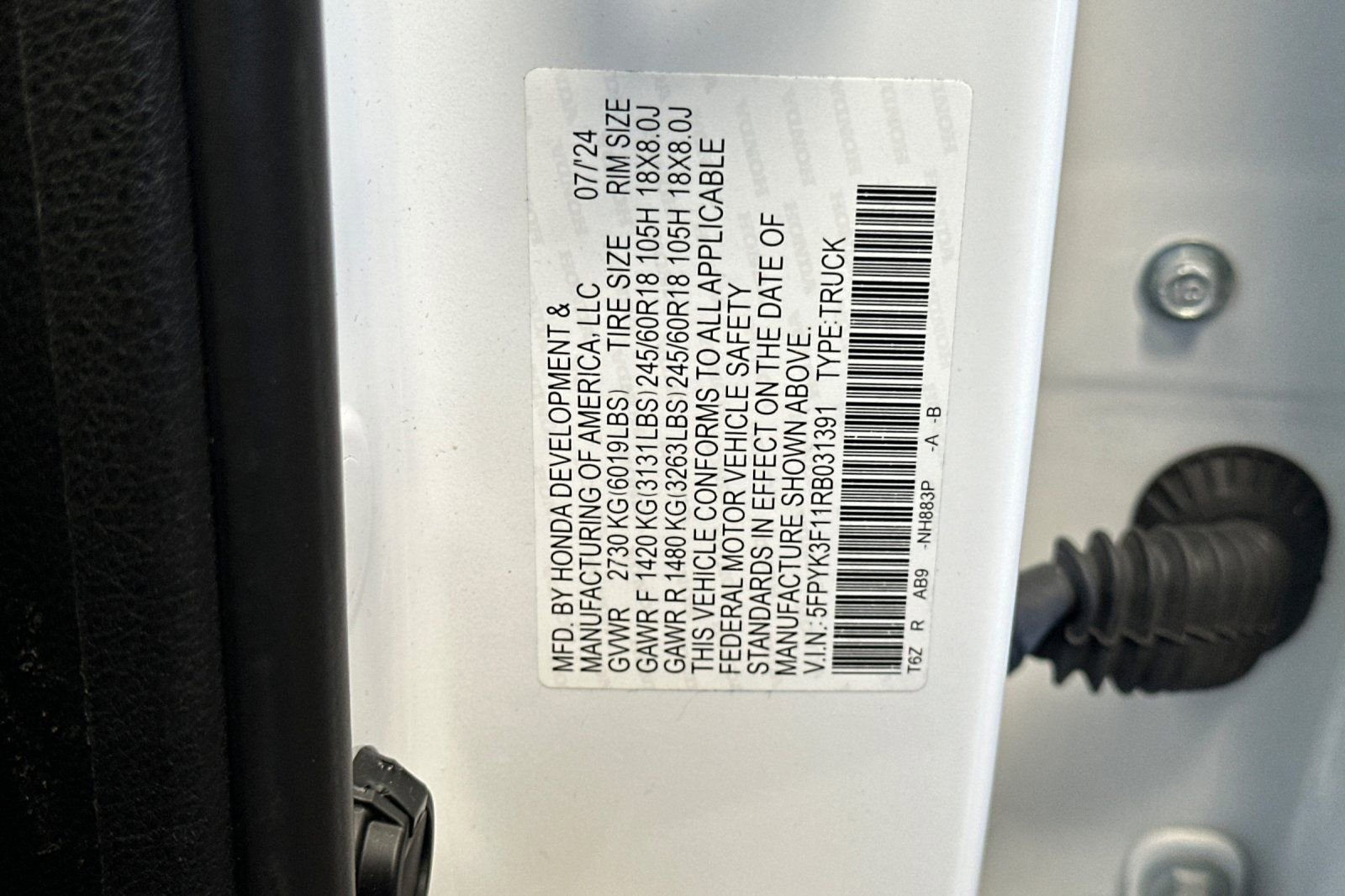 Used 2024 Honda Ridgeline Sport image 12