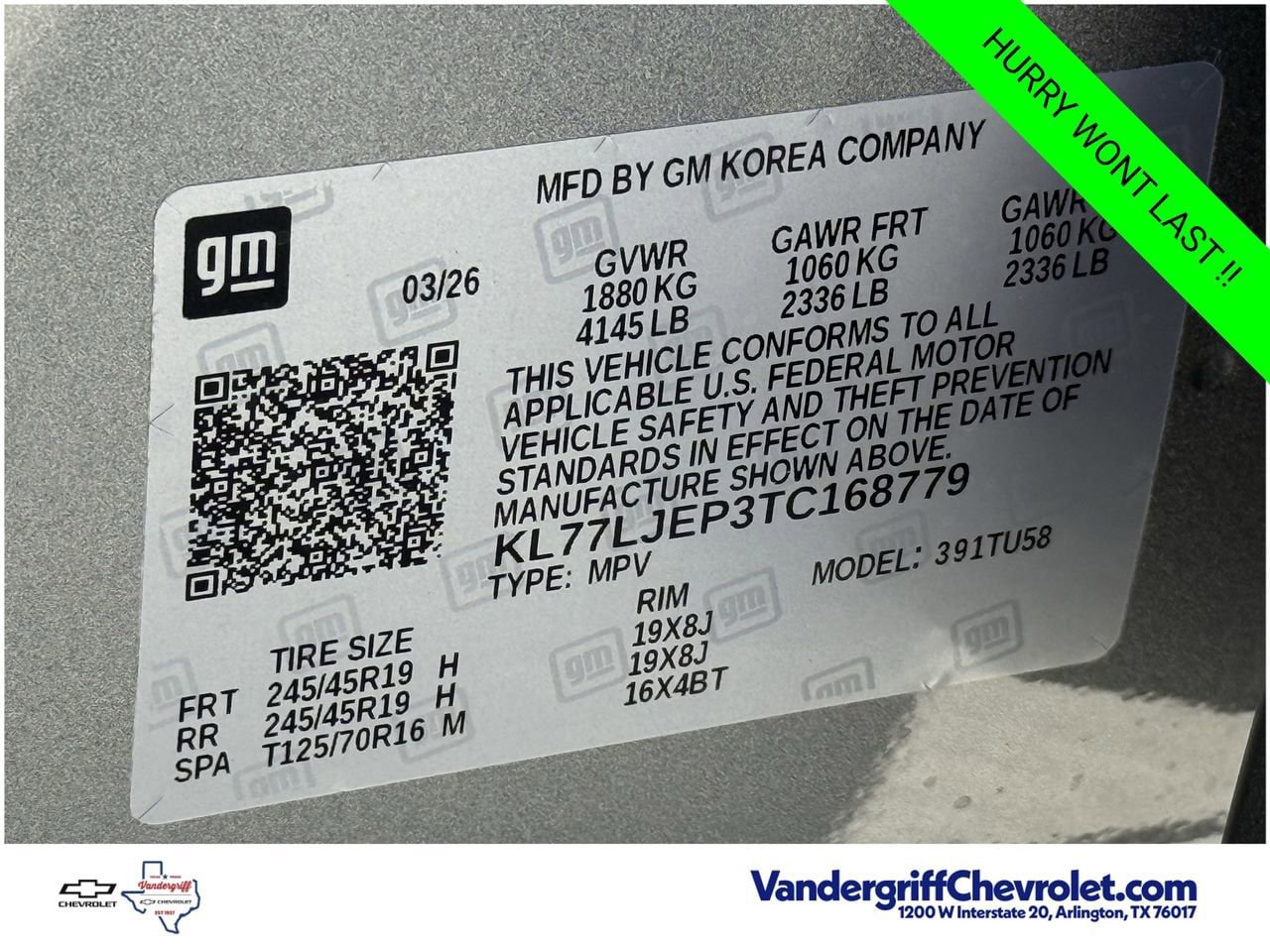 New 2026 Chevrolet Trax RS w/ Sunroof Package FWD image 21