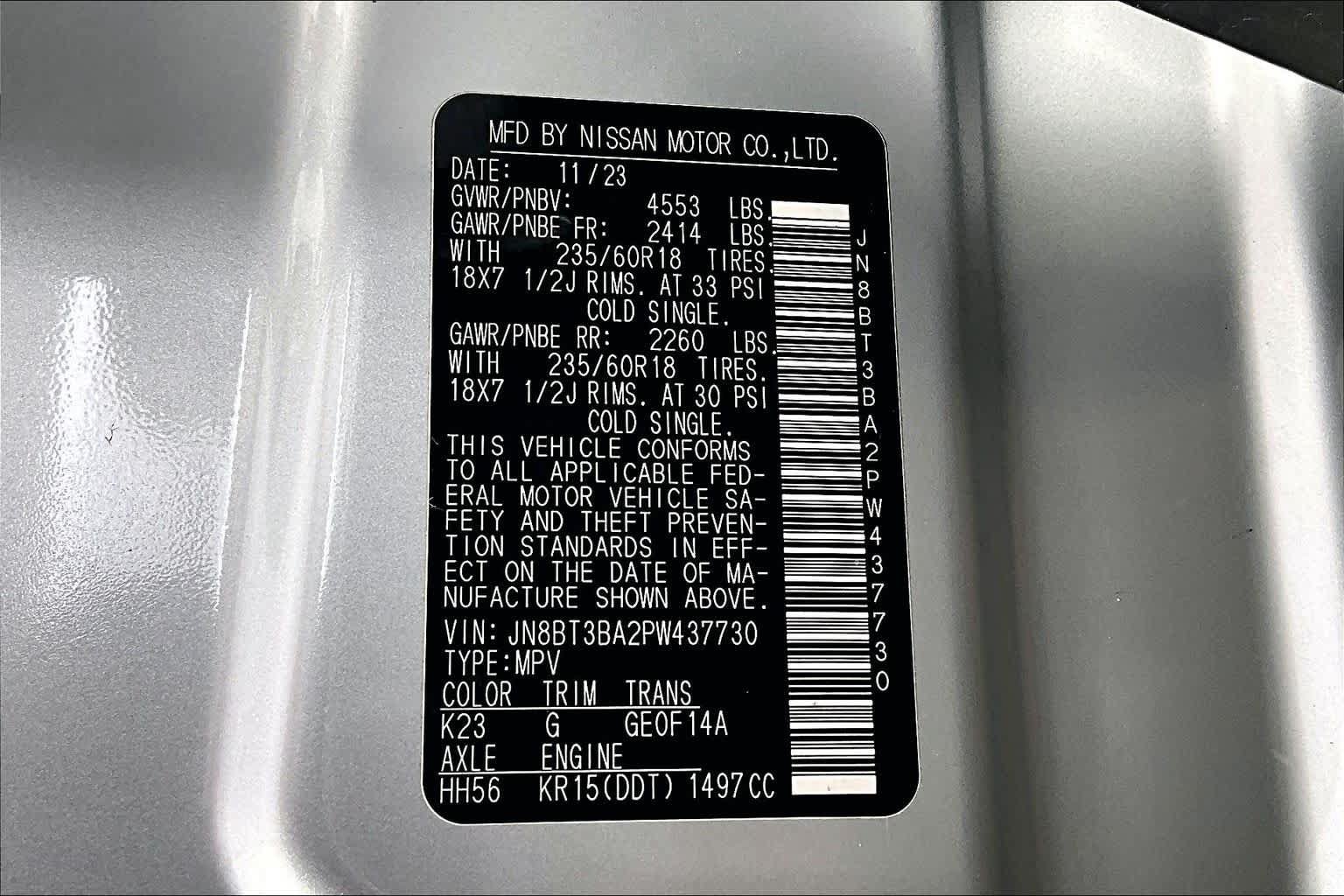 Certified 2023 Nissan Rogue SV FWD image 33