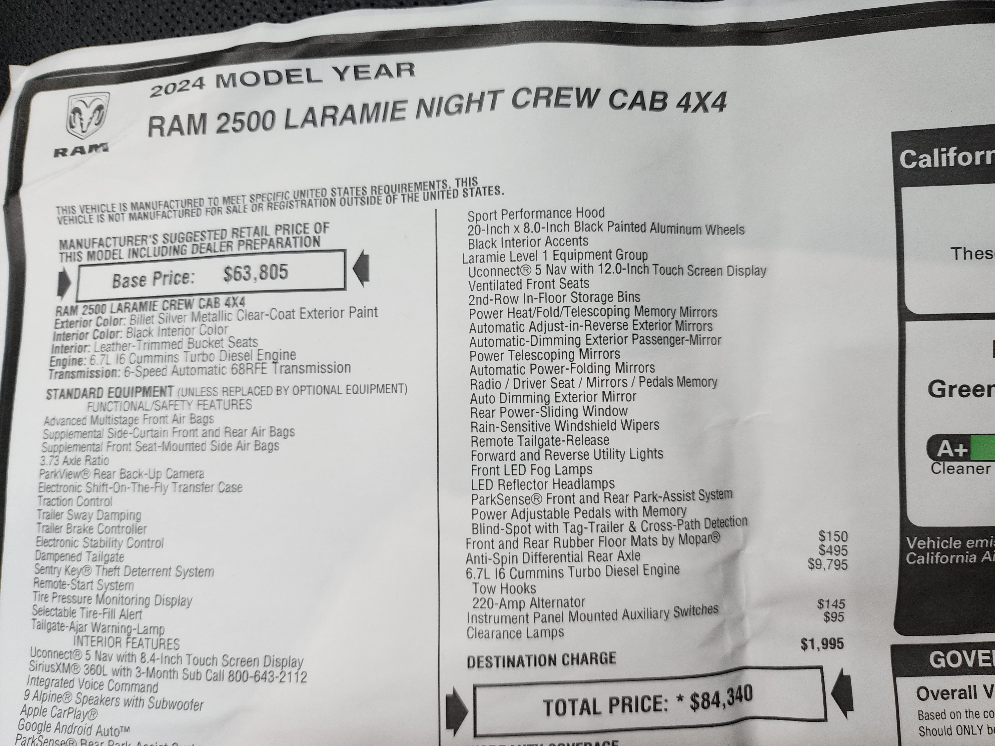 Used 2024 RAM 2500 Laramie w/ Night Edition AWD/4WD image 47