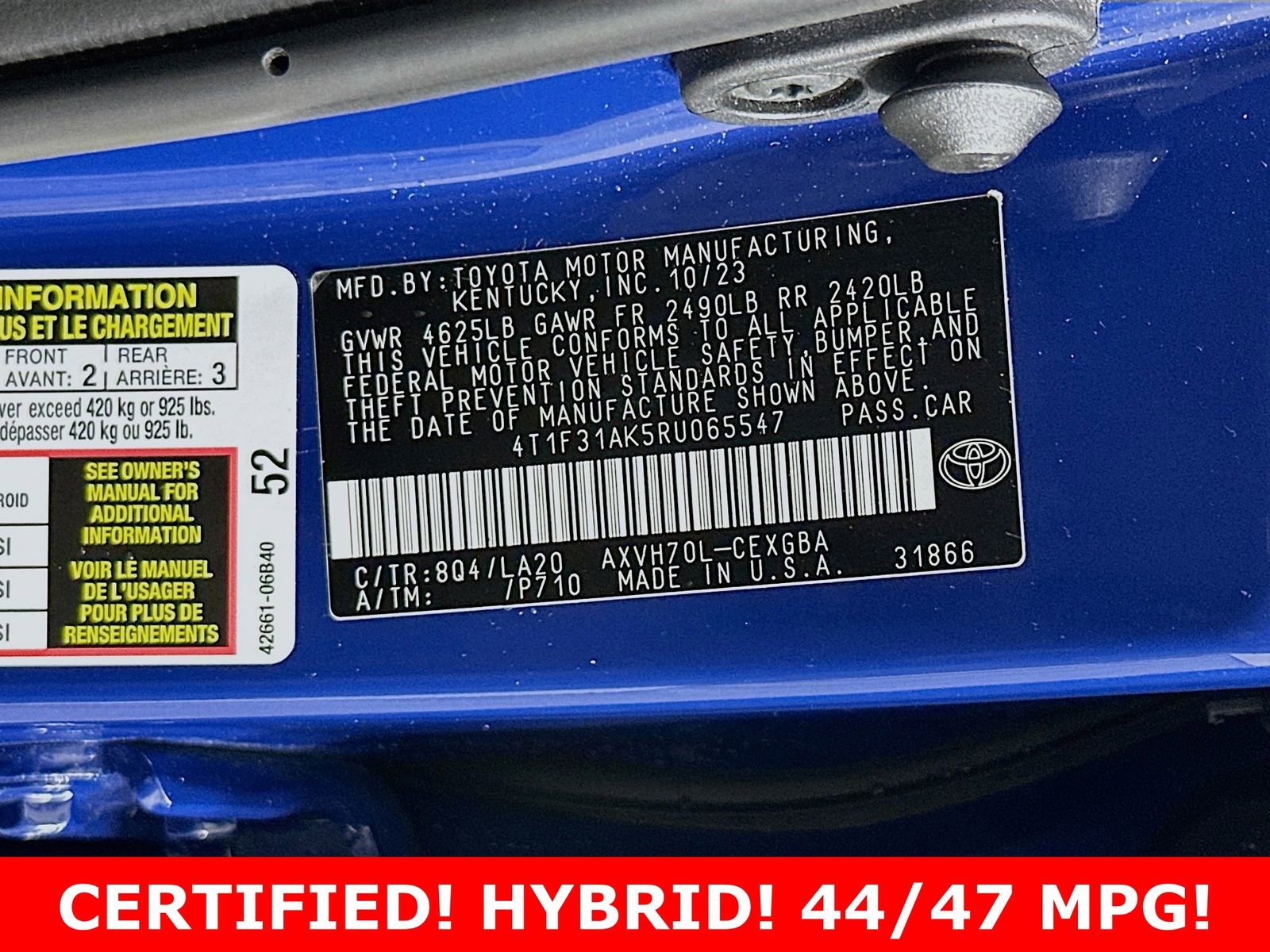 Certified 2024 Toyota Camry XLE w/ Navigation Package image 33