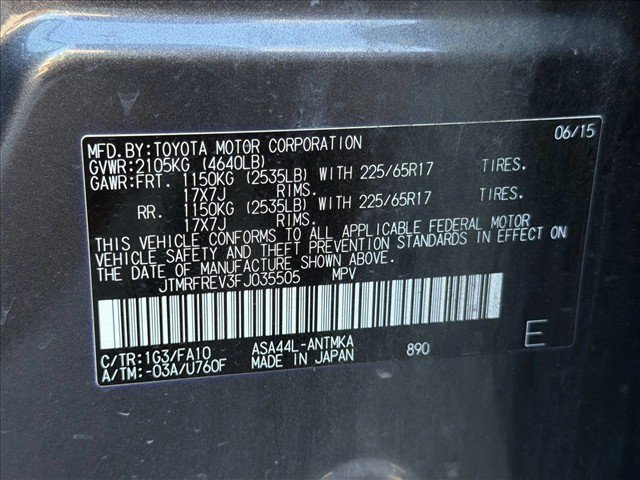 Used 2015 Toyota RAV4 XLE AWD/4WD image 23