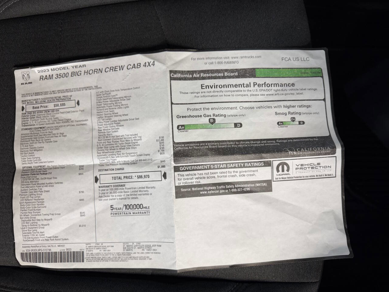 Used 2023 RAM 3500 Big Horn w/ Level 2 Equipment Group image 25