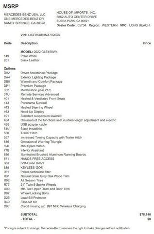 Certified 2022 Mercedes-Benz GLE 450 4MATIC image 3