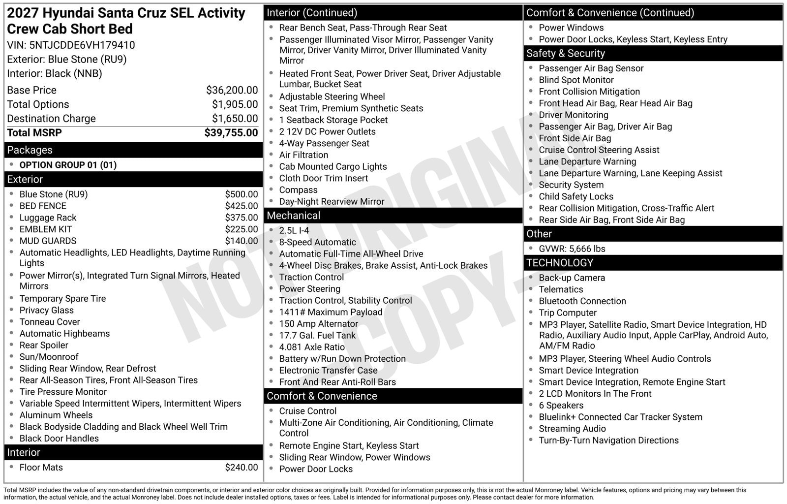 New 2027 Hyundai Santa Cruz SEL AWD/4WD image 24