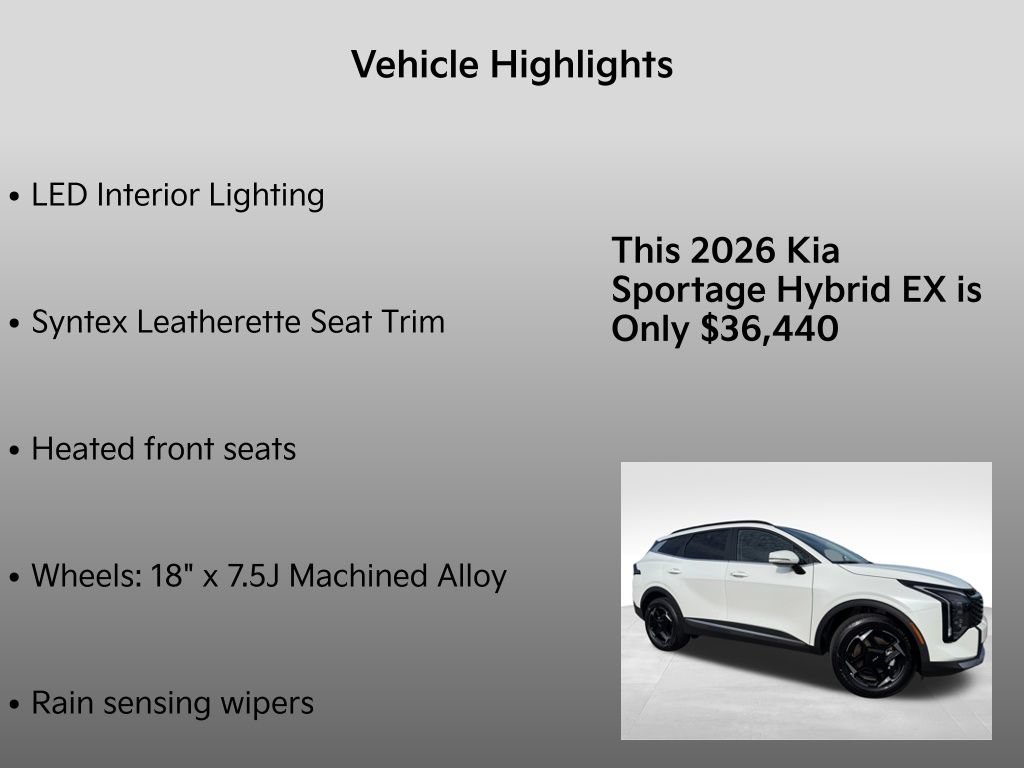 New 2026 Kia Sportage EX w/ EX Panoramic Sunroof Package AWD/4WD image 34