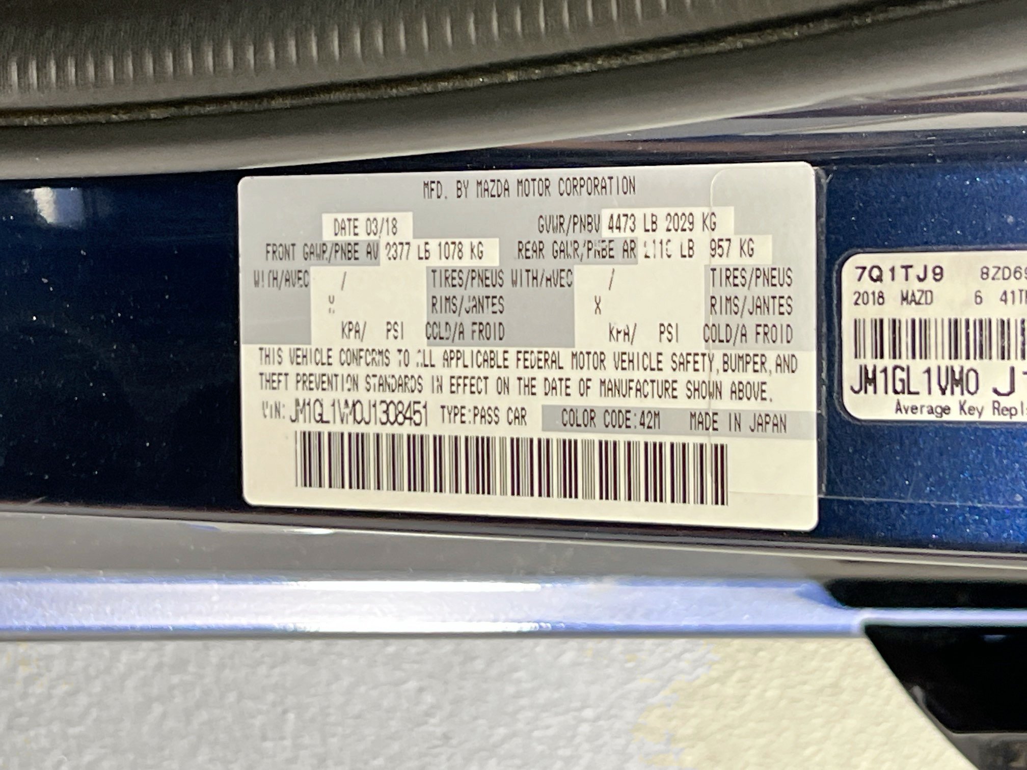 Used 2018 MAZDA MAZDA6 Touring FWD image 32