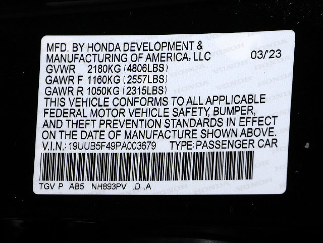 Certified 2023 Acura TLX w/ Technology Package FWD image 37
