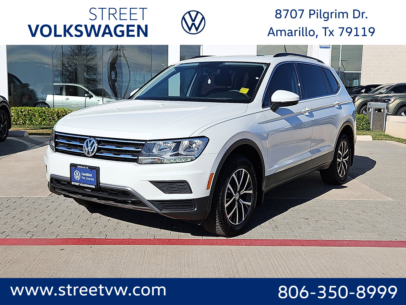 Certified 2020 Volkswagen Tiguan SE w/ Panoramic Sunroof Package AWD/4WD image 1