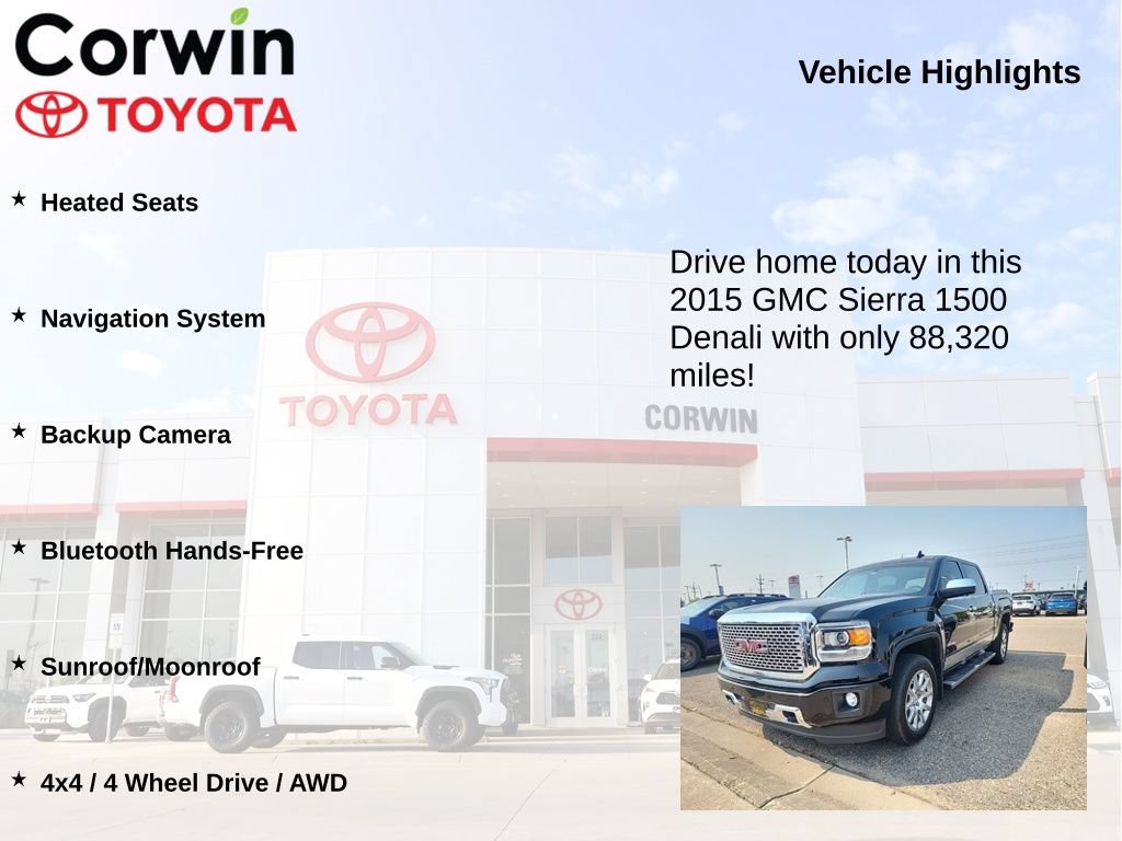 Used 2015 GMC Sierra 1500 Denali AWD/4WD image 7