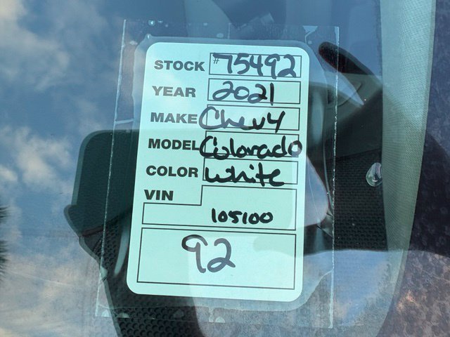 Used 2021 Chevrolet Colorado W/T w/ WT Convenience Package RWD image 34